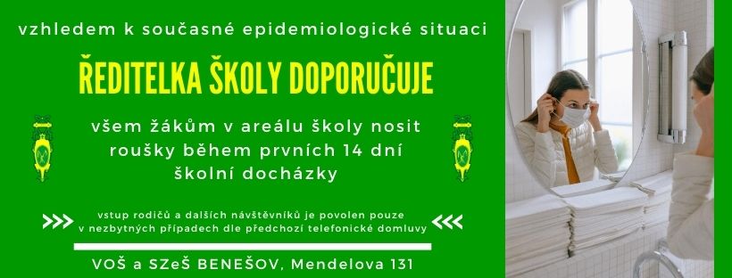 doporučení ředitelky školy září 2020